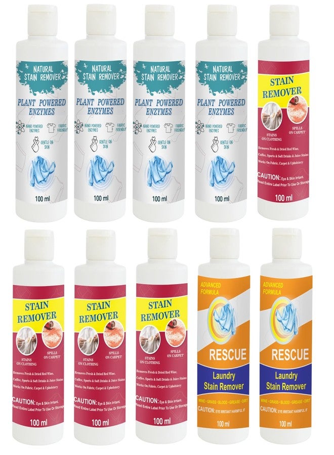 TOOVUS Stain Remover Combo Pack of Shirt (Pack of 4), Red (Pack of 4), Orange and Orange Stain Remover | Multi-Surface Cleaning Solution for Clothes, Fabrics, Upholstery (100 g Each) - Image 1